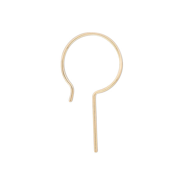 Ear wire, 14Kt gold-filled, 29mm French hook with long shank, 20 gauge. Sold per pair. image number 0