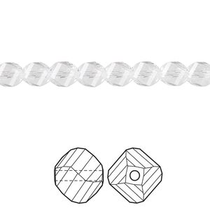 Bead 360pk crystal, Swarovski® 6mm helix 5020
