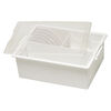 Organizer, Tool & Spool Bin™, Bead Storage Solutions™, plastic, clear and opaque off-white, 13-3/4 x 10-1/2 x 5 inches with removable caddies. Sold per 5-piece set. image number 1