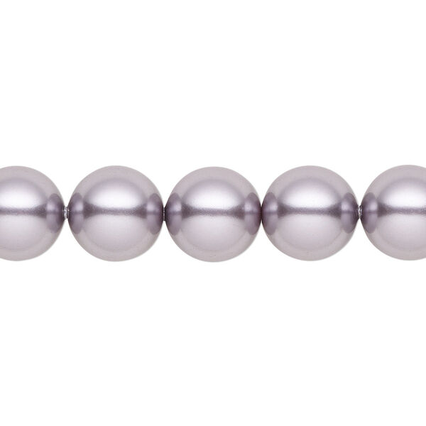 Pearl 25pk mauve, Crystal Passions® 10mm round 5810 image number 0