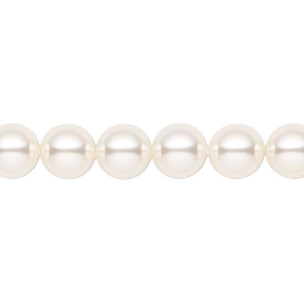 Pearl 50pk white, Crystal Passions® 8mm round 5810 image number 0