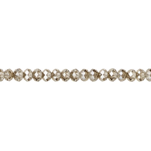 Bead 1pkg720 crystal bronze, Swarovski&reg;, 4x3mm faceted rondelle 5040 image number 0