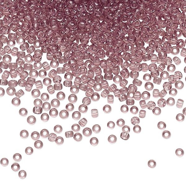 Seed bead, TOHO BEADS®, glass, pkg/7.5g, #11 round, transparent light amethyst (TR-11-6). image number 0