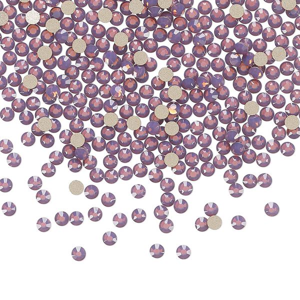 Flat back 144pk amethyst opal foil back, Preciosa MAXIMA Czech crystal rhinestone 2.1-2.3mm chaton rose round SS7 image number 0