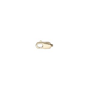 Clasp lobster claw 1pkg5 14Kt gold-filled, 8x3mm, 1-strand