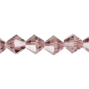 Bead 1pk transparent medium purple, Celestial Crystal® 10mm bicone 8 inch