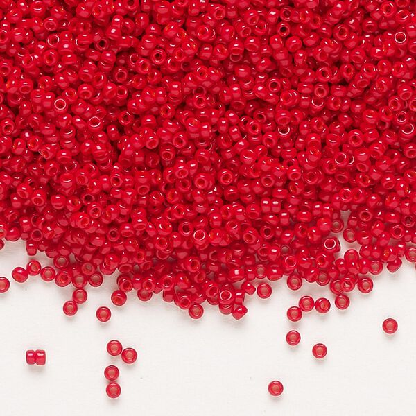 Seed bead, Miyuki, glass, pkg/250g, #15 rocaille, opaque semi-matte, (RR-1684). image number 0