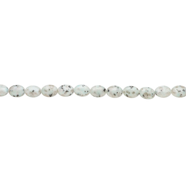 Sesame jasper 1pkg1, puffed oval bead natural, 15 inch 17x13mm-18x13mm image number 1