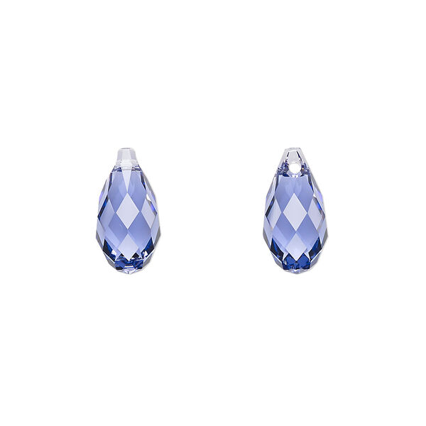 Briolette 144pk tanzanite, Swarovski® 13x6.5mm pendant drop 6010 image number 0