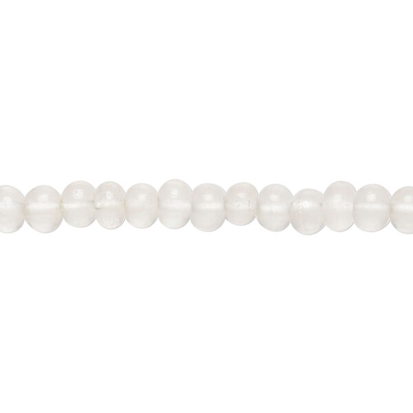 Bead, ecru quartz (natural), 5x3mm-6x4mm hand-cut rondelle, C grade, Mohs hardness 7. Sold per 14-inch strand, approximately 120 beads. image number 0