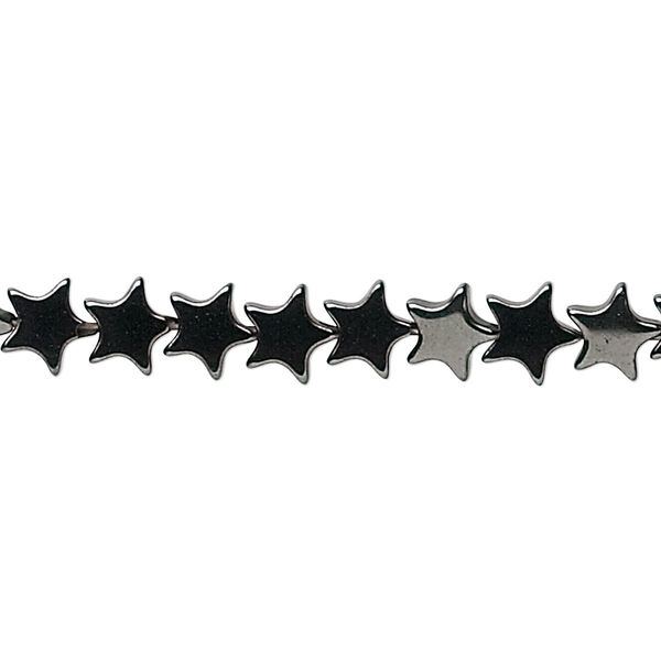 Bead, Hemalyke™ (man-made), 6mm star. Sold per 15-1/2" to 16" strand. image number 0