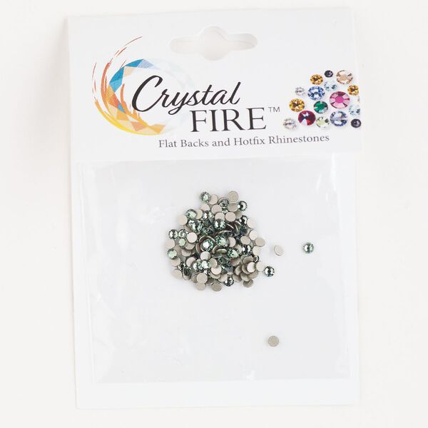 Flat back 1pkg144 erinite foil back, Crystal Fire® rhinestone 2.1-2.3mm rose round SS7 2058 image number 0