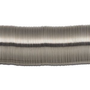 Memory wire, stainless steel, 3/4 inch ring, 0.65-0.75mm thick. Sold per 1-ounce pkg, approximately 155 loops.