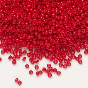 Seed bead, Miyuki, glass, pkg/250g, #11 rocaille, opaque semi-matte, (RR-1684).
