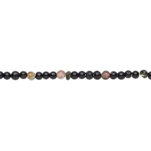 Multi-tourmaline 1pkg1, hand-cut round bead natural 12 inch 2-3mm