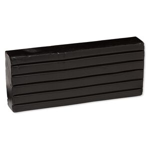 Polymer clay, Sculpey® PREMO, pkg/8 ounces, black.