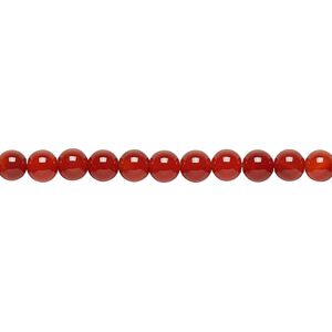 Carnelian 1pkg1, round bead 15.5-16 inch 4mm