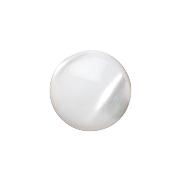 Cabochon, trochus shell (natural), 10mm calibrated round, Mohs hardness 3-1/2. Sold per pkg of 4. image number 0