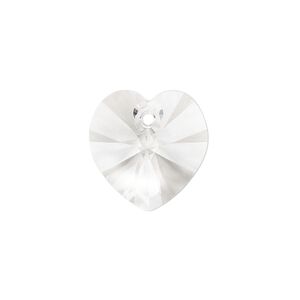 Drop 2pk crystal, Preciosa Czech crystal 18mm pendant heart