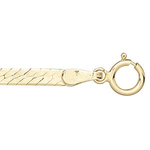 Chain 1pkg1 14Kt gold-filled herringbone, 2.5mm / springring clasp, 24 inch