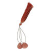 Strawberry quartz 1pkg2, hand-cut top-drilled puffed teardrop bead natural B grade, 14x14mm image number 1
