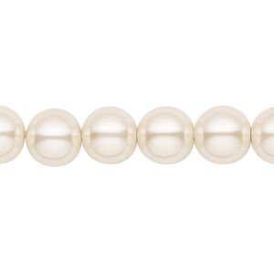 Hemalyke™ 1pkg1, pearlescent round bead 15.5-16 inch 10mm