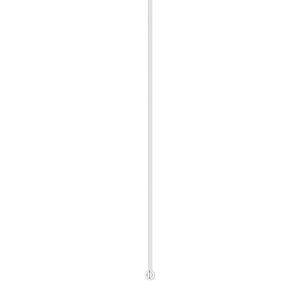 Head pin, silver-plated brass, 2 inches with 1.5mm ball, 23 gauge. Sold per pkg of 500.