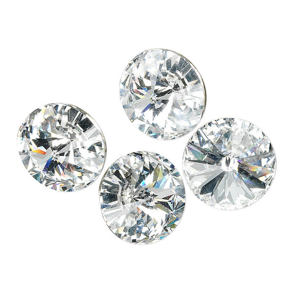 Chaton 144pk crystal clear foil back, Swarovski® 14mm rivoli 1122 image number 0