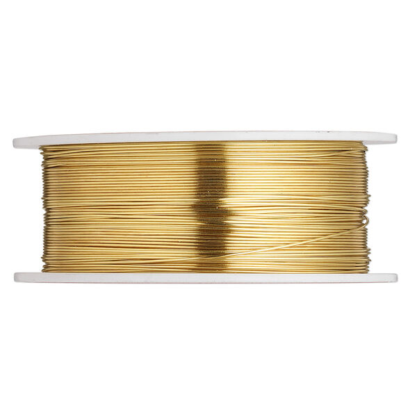 Wire, Wrapit®, jeweler's bronze, dead-soft, round, 24 gauge. Sold per 0.25-pound spool, approximately 220 feet. image number 0