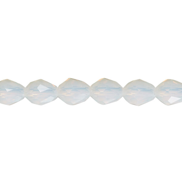 Bead Celestial Crystal® 1pkg60, 8x6mm teardrop / 66 facets, translucent frosted clear image number 0