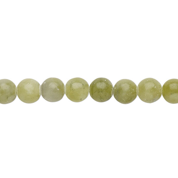 Bead, Connemara marble (natural), 6mm round, B grade, Mohs hardness 3. Sold per 15-1/2 inch strand. image number 0