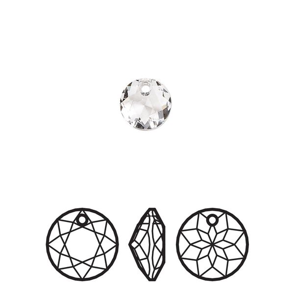 Drop 4pk crystal, Crystal Passions® 8mm pendant classic cut 6430 image number 0