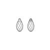 Briolette 1pkg2 crystal urban grey, Crystal Passions&reg; 11x5.5mm pendant drop 6010 image number 1