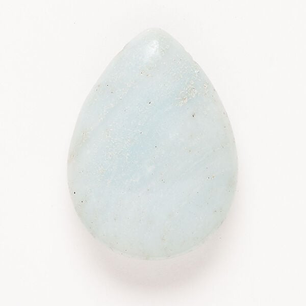 Amazonite 1pkg1, top-drilled puffed teardrop focal natural, 38x28mm-39x29mm image number 0