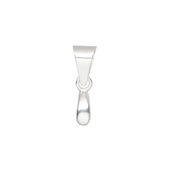 Bail, ice-pick, sterling silver, 21x6mm 4.5mm grip length. Sold individually. image number 0