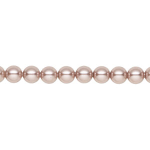 Pearl 1pkg500 vintage rose, Swarovski&reg;, 5mm round 5810