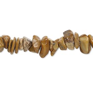 Tigerskin "jasper" 1pkg1, chip bead natural 15 inch small