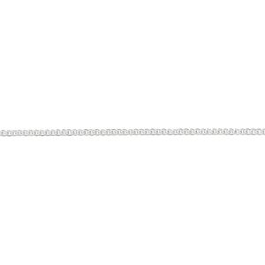 Chain 1pkg1 sterling silver curb, 1mm, Gossamer™ 50 foot unfinished