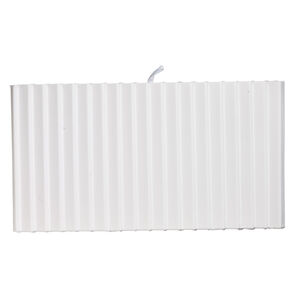 Display insert, bracelet, leatherette, white, 14-1/2 x 7-1/2 x 7/16 inches with 18 rows. Sold individually.