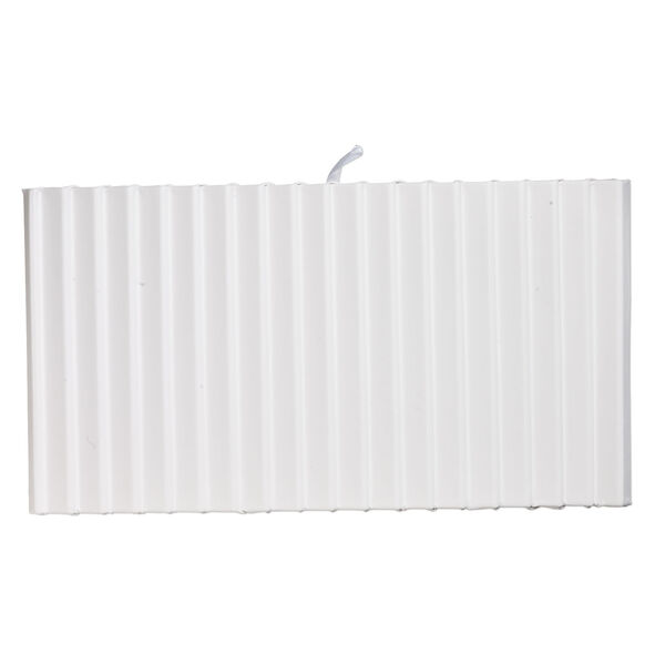 Display insert, bracelet, leatherette, white, 14-1/2 x 7-1/2 x 7/16 inches with 18 rows. Sold individually. image number 0