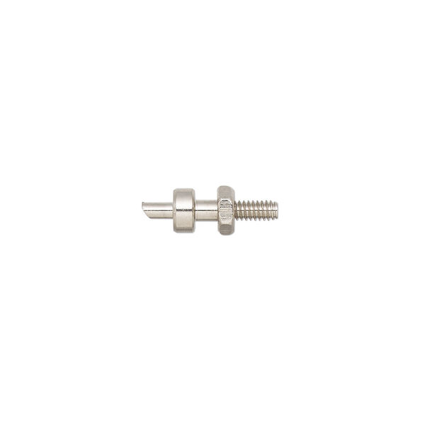 Replacement pin, Wubbers®, steel, pkg/5, 12x4mm with 4x1.5mm nut and 1.5mm round punch. image number 0