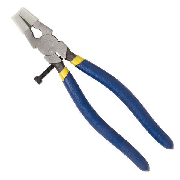 Pliers, Slumpy's Tarheel Tools™, running, steel and plastic, yellow and blue, 8 inches. Sold individually. image number 0