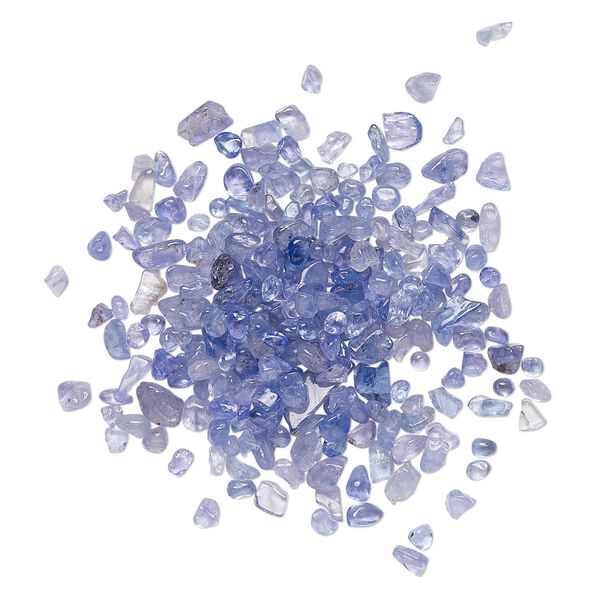 Tanzanite 1pkg1, undrilled inlay chip natural 10g mini image number 0
