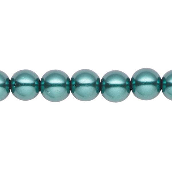 Pearl 1pk green, Celestial Crystal&reg; 8mm round 15.5-16 inch image number 0