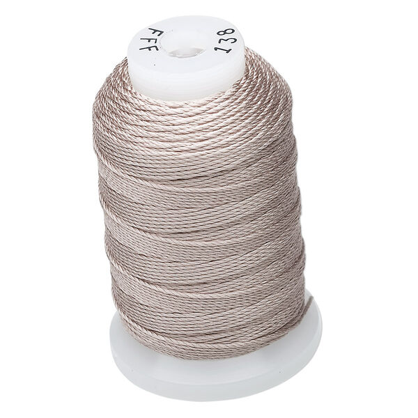 Thread, Purely Silk™, 3-ply, grey, size FFF. Sold per 92-yard spool. image number 0