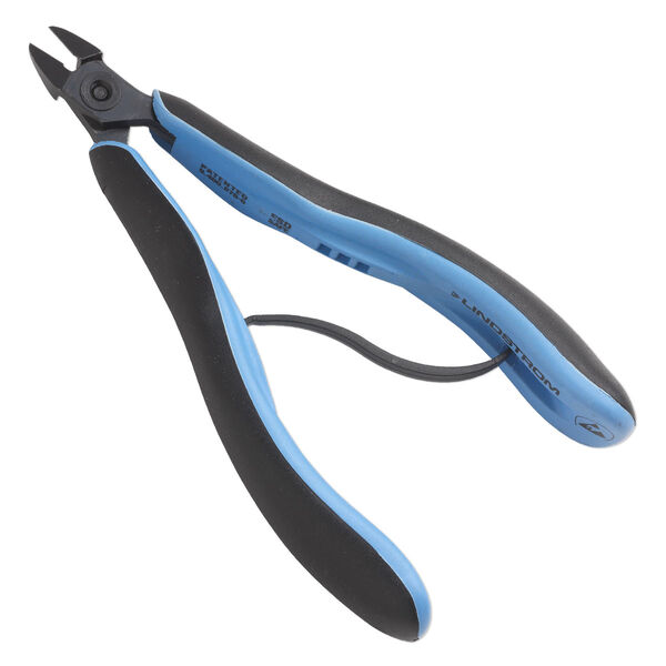Pliers Lindstrom® RX series 1pkg1 alloyed steel, 5-1/4 inch flush-cutter, blue / black (RX 8141) image number 0