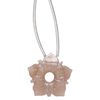 Coffee moonstone 1pkg1, hand-cut top-drilled carved flower bead natural 20x20mm / 4mm center hole image number 0