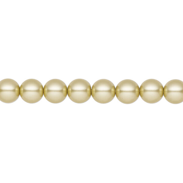 Pearl 25pk vanilla, Preciosa Czech crystal 6mm round image number 0