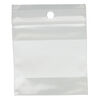 Bag, Tite-Lip™, plastic, clear and white, 2-inch top zip with block and hole. Sold per pkg of 100. image number 1
