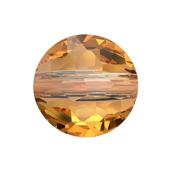 Bead 1pkg288 dark orange TCF™, Swarovski®, 6mm puffed round 5034 image number 0